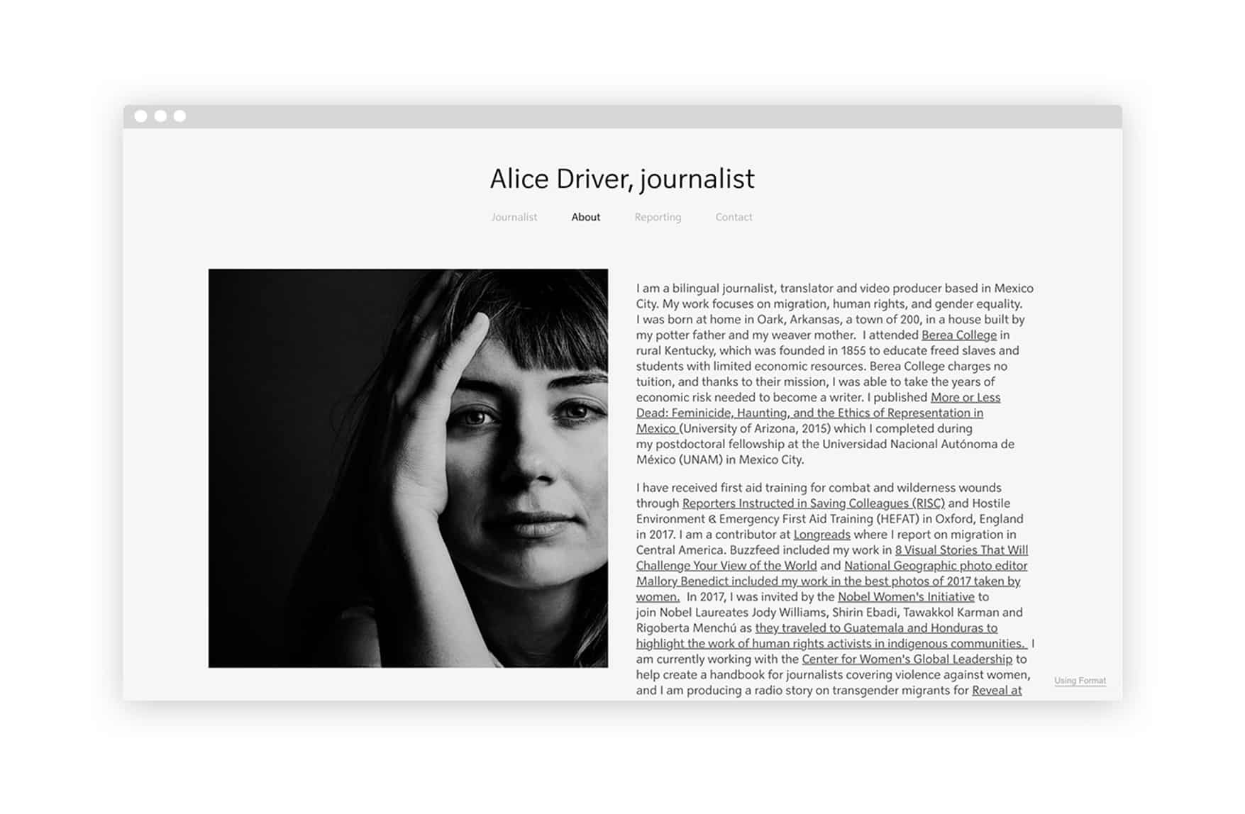 Site web de Alice_Driver_Writer