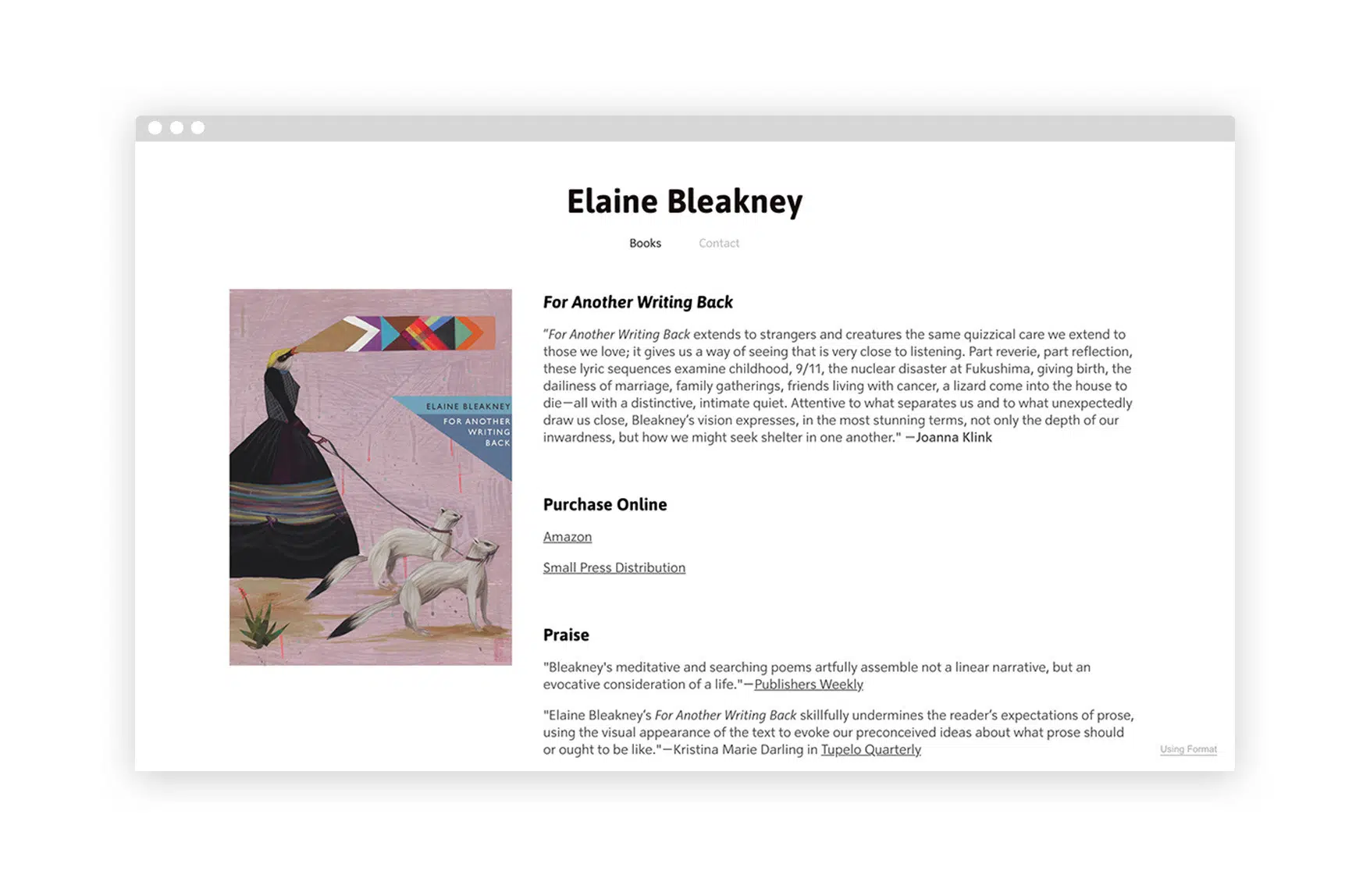 portfolio of creative writing Elaine_Bleakney_Writer_Website
