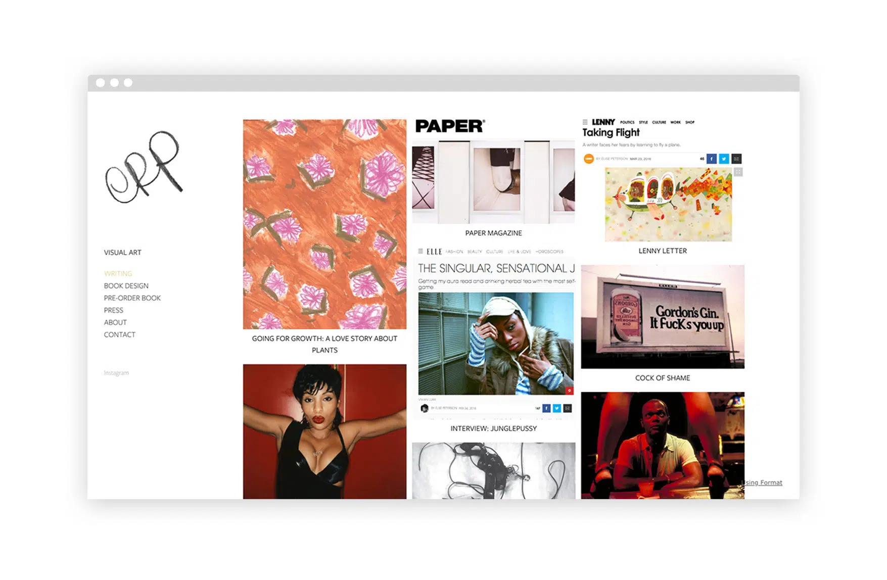 portfolio of creative writing Elise_Peterson_Writer_Website