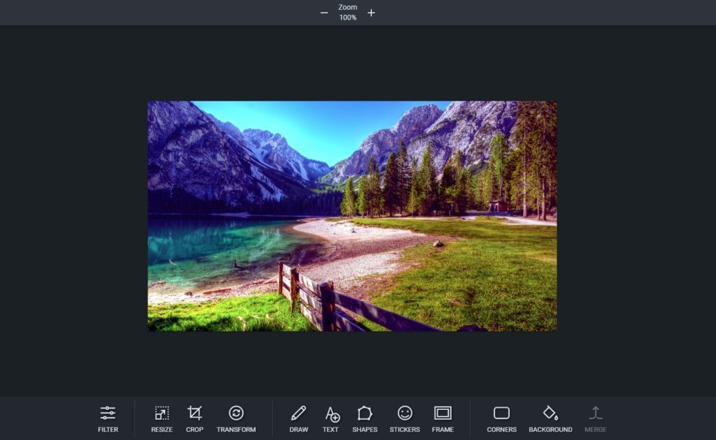 FotoFlexer web ui overview