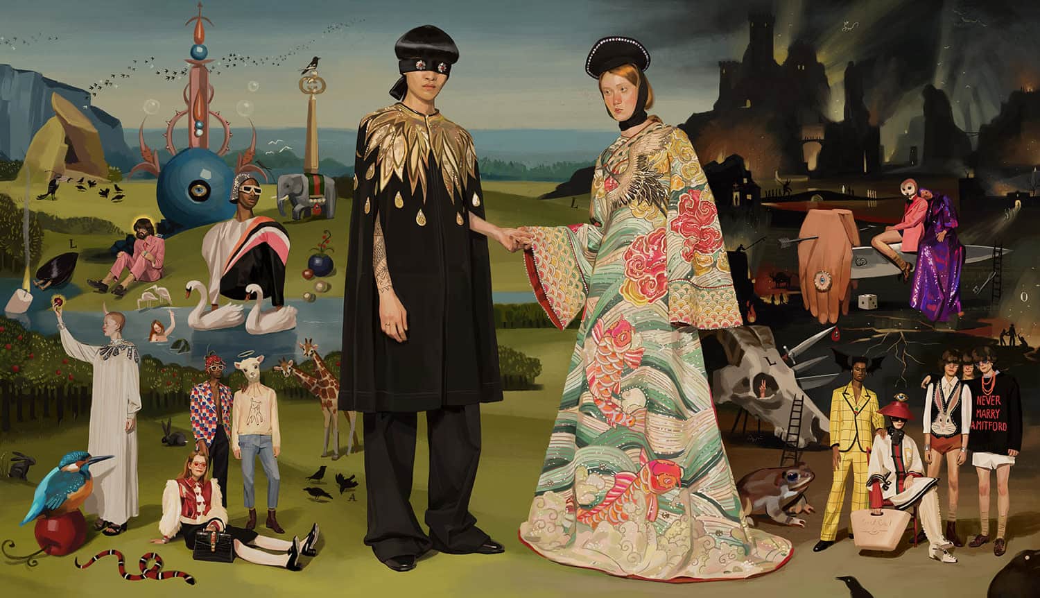 kleuring systeem mannelijk How Ignasi Monreal Created Gucci's SS18 Utopian Fantasy Campaign