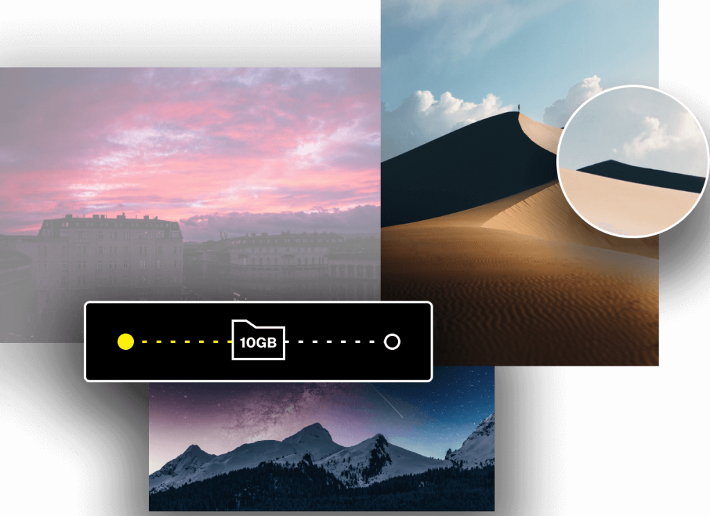 file transfer up to 10gb