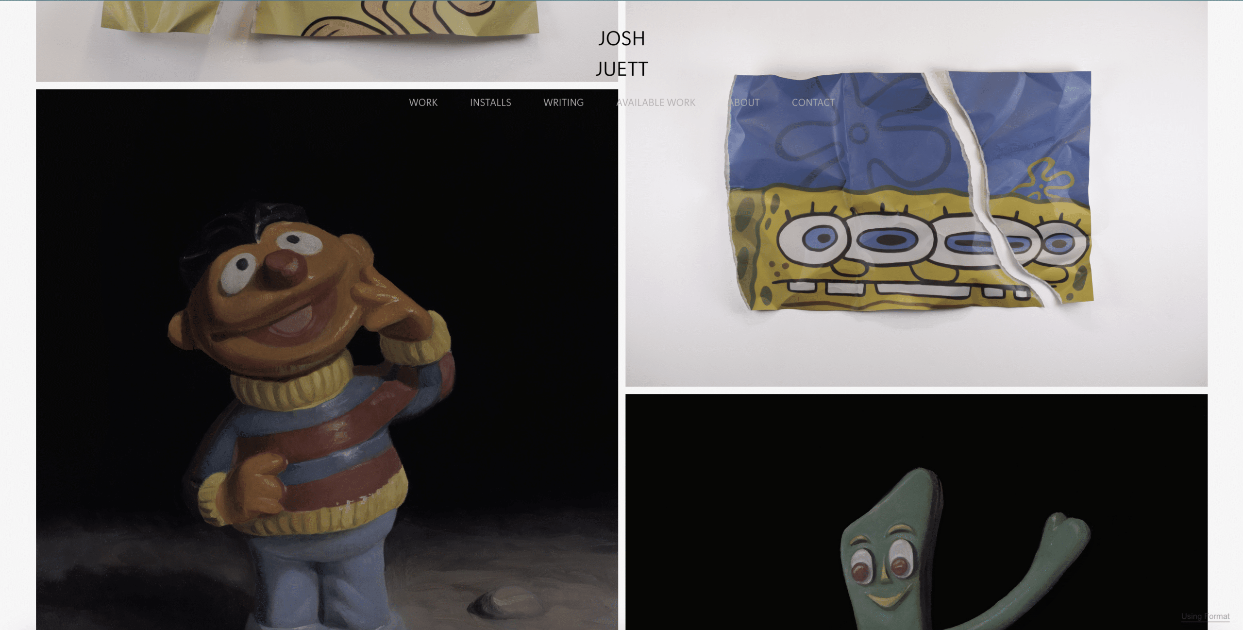 Juett Künstler Portfolio Website