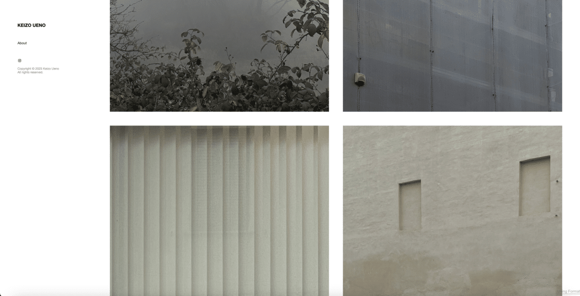 Keizo Künstler Portfolio Website