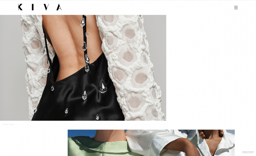 Sitio web de la cartera de moda de Kiva Dam