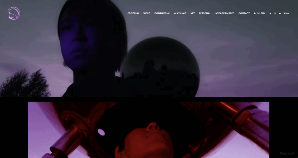 Lusha Alic filmmaker portfolio website