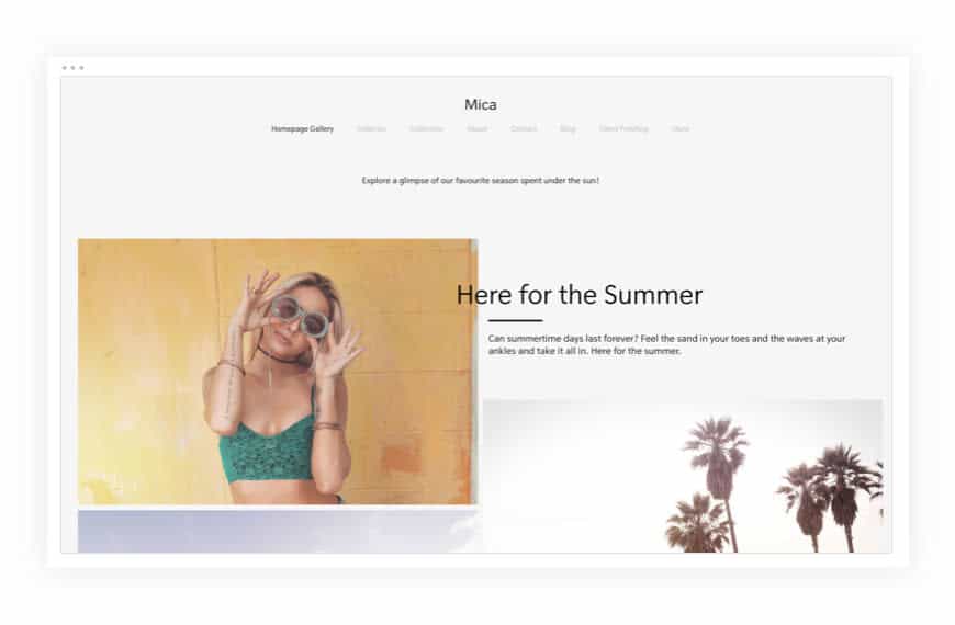 Mica-photography-website-template