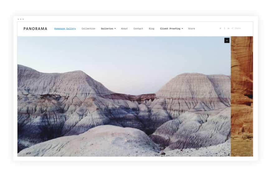 Modèle de site web de Panorama-photographie