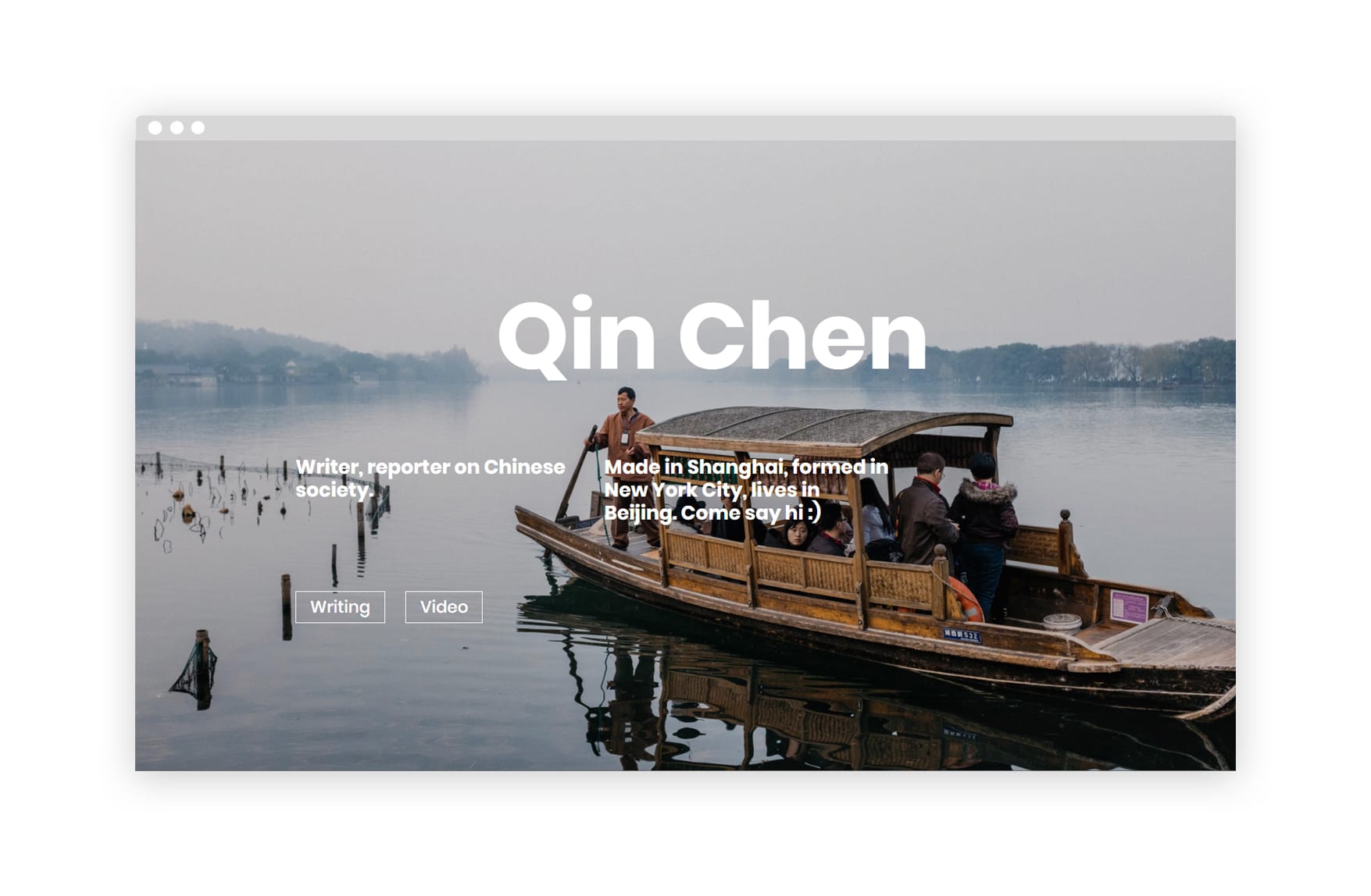 Site do escritor Qin Chen