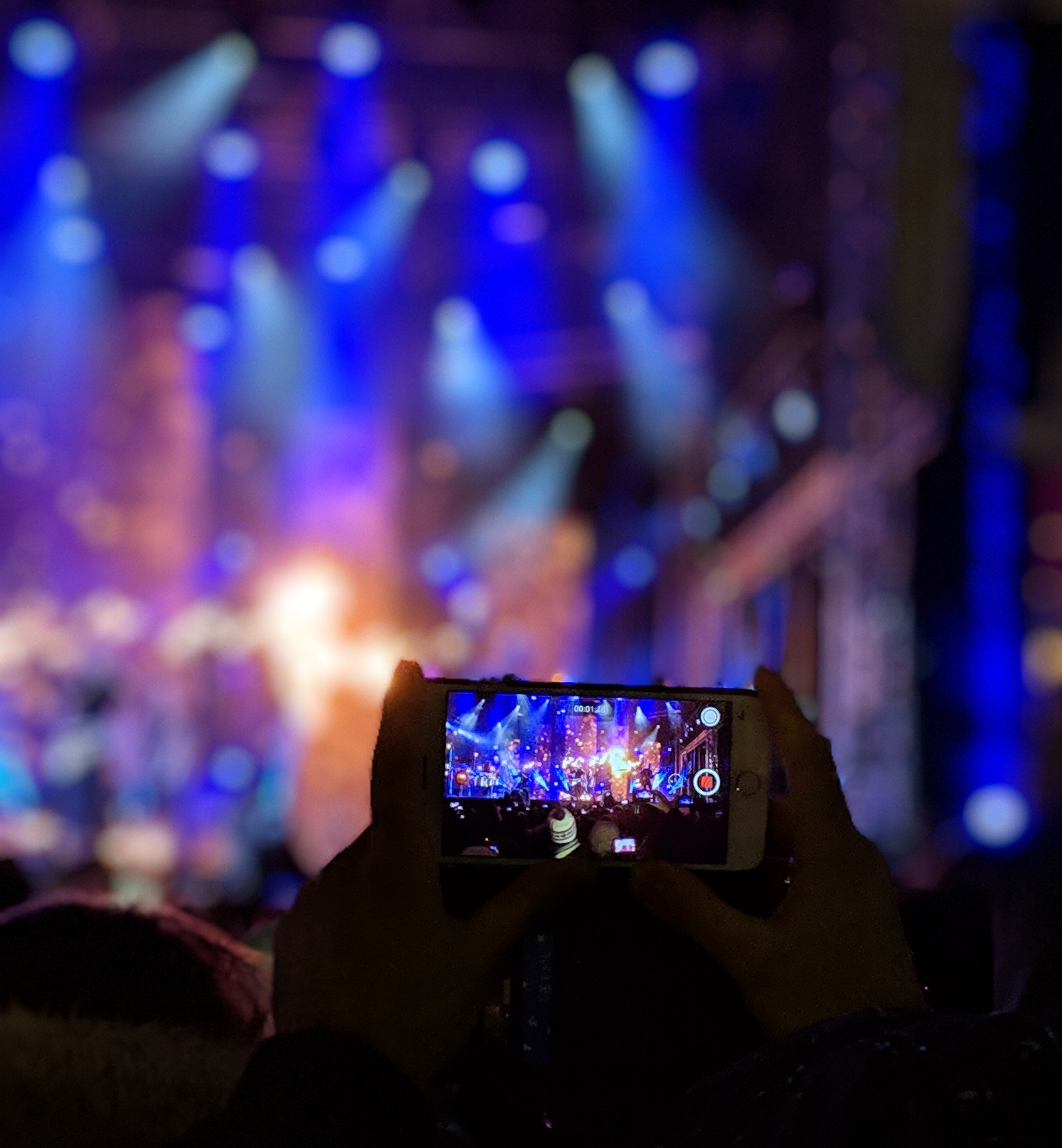 Vídeo en el concierto