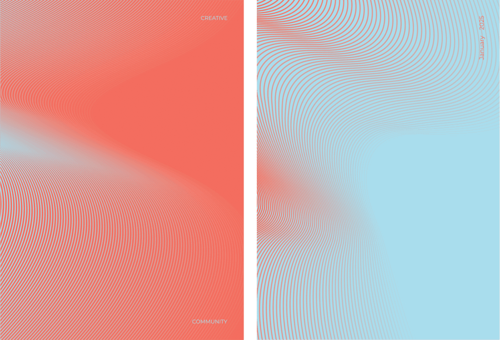 Abstract line wave poster background vector set. Minimalist cove