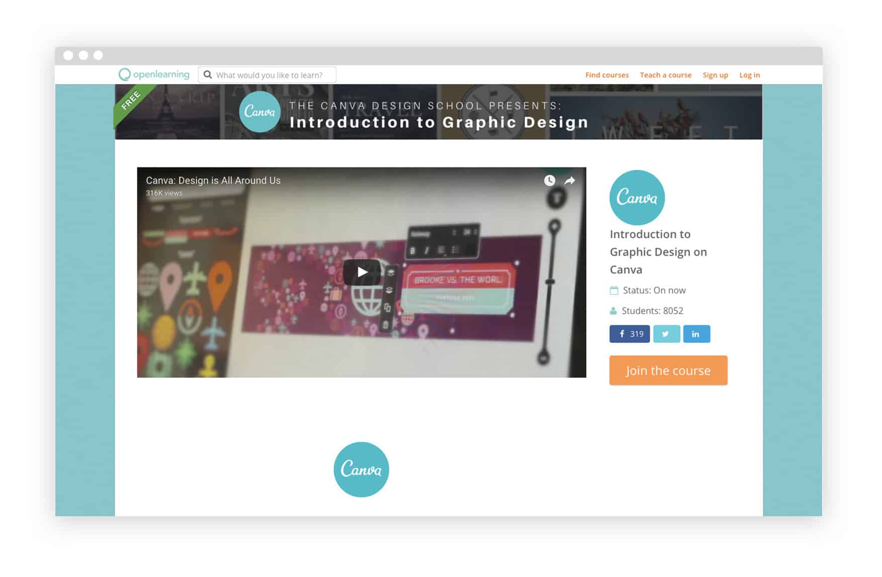 cours de design graphique gratuit canva