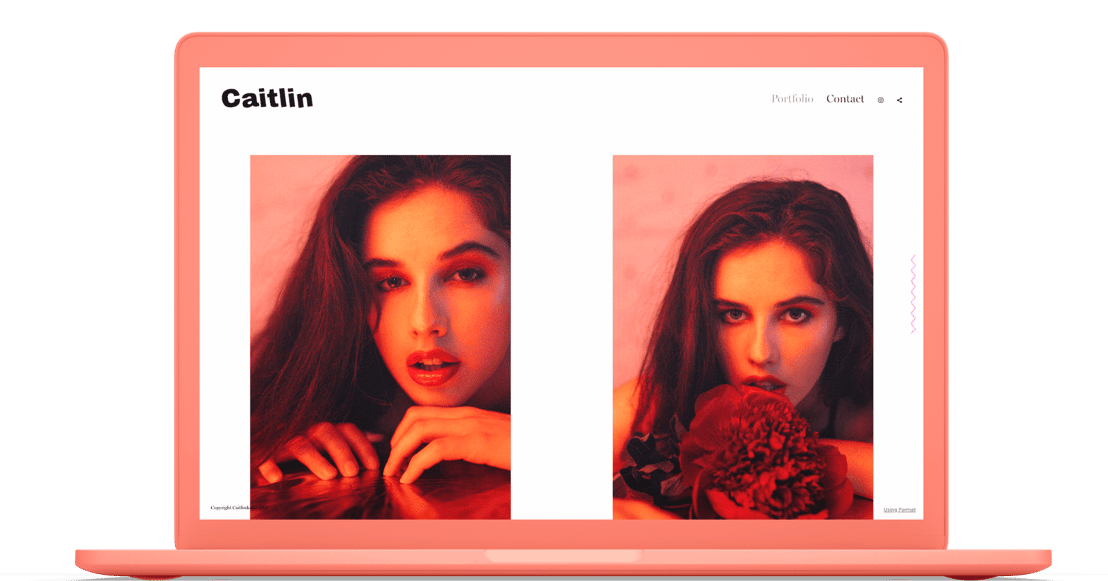 Create A Model Online Portfolio Website Instantly Format