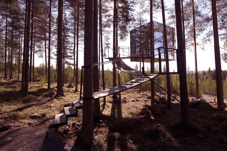 hoteles de diseño-mirrorcube-treehotel