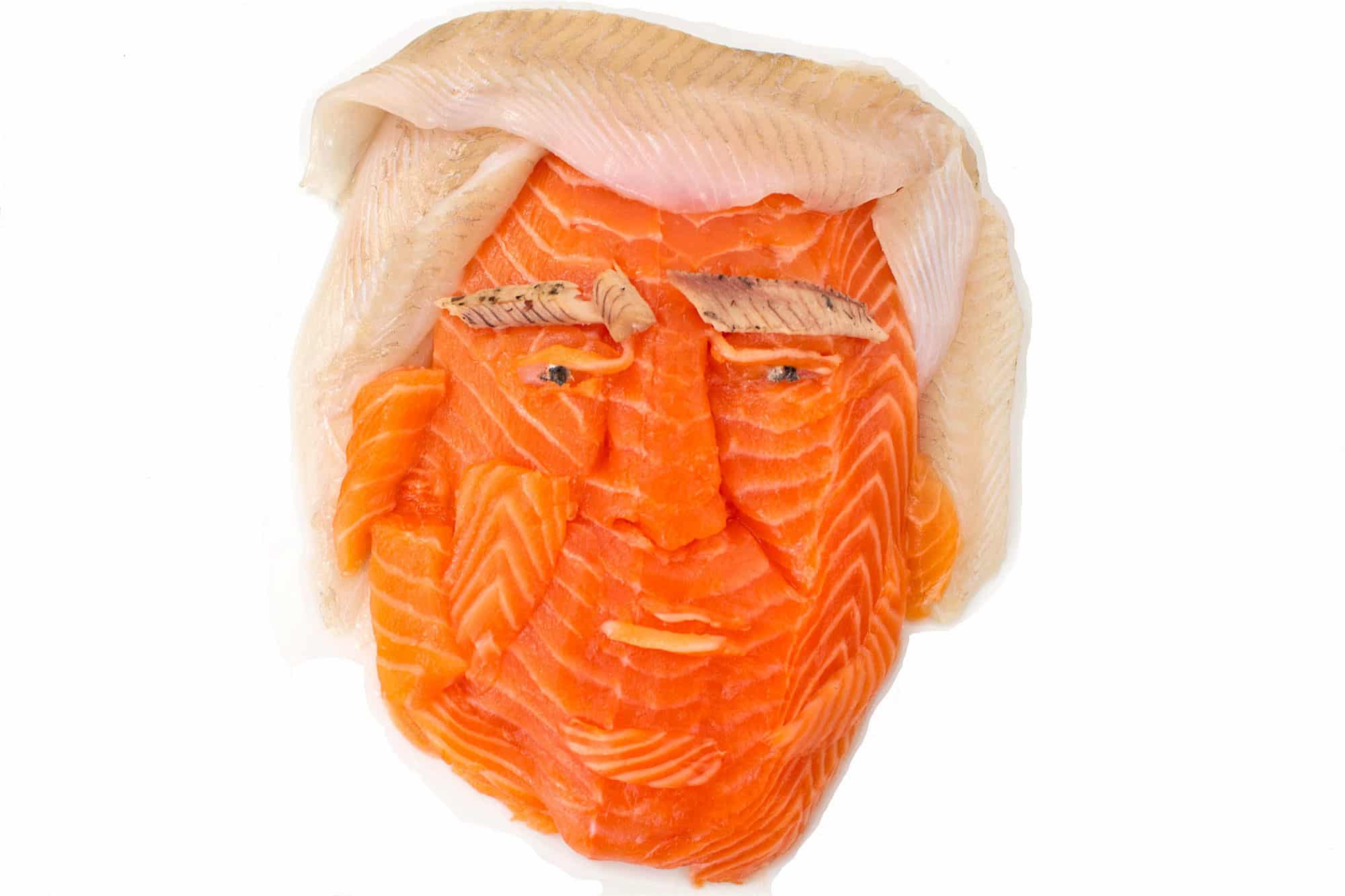 Edible Donald Trump Portrait Series by Lauren Garfinkel