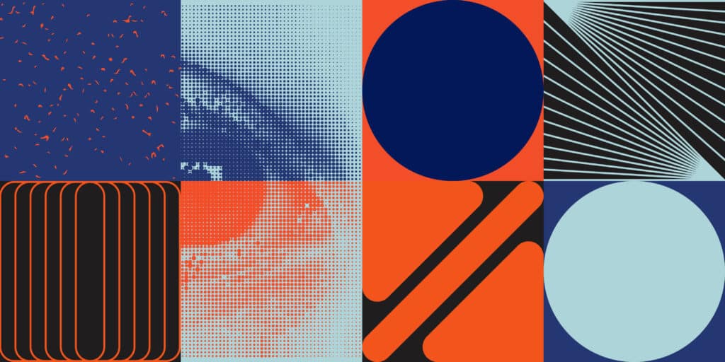 Deconstructed Abstract Vector Pattern Design