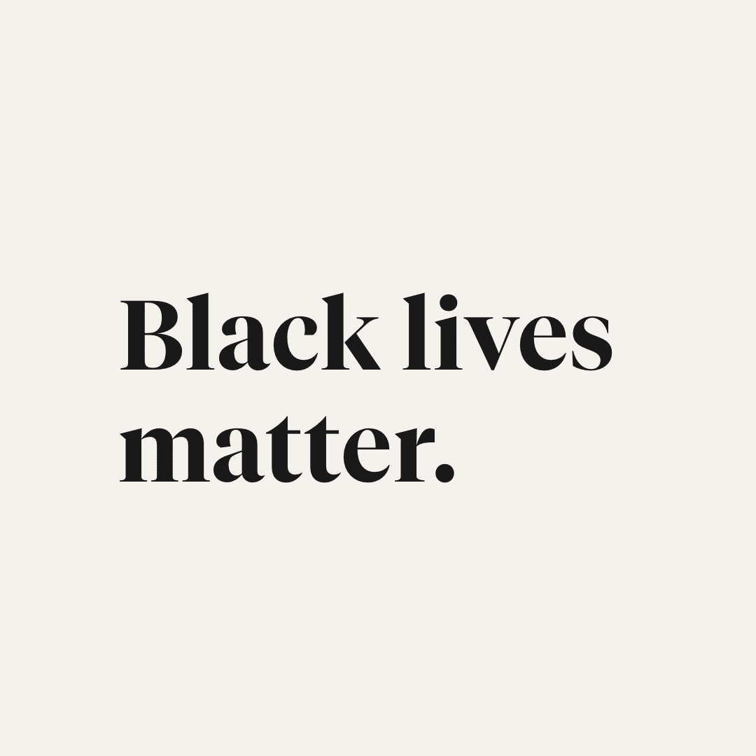 Black Lives Matter.