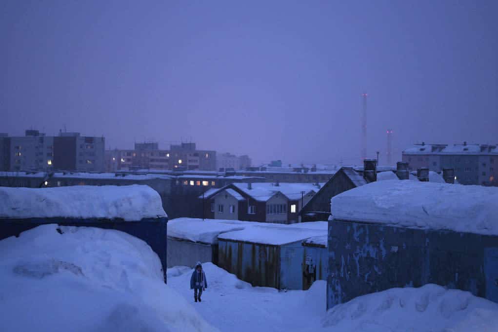 Cine en Múrmansk, la ciudad más septentrional de Rusia