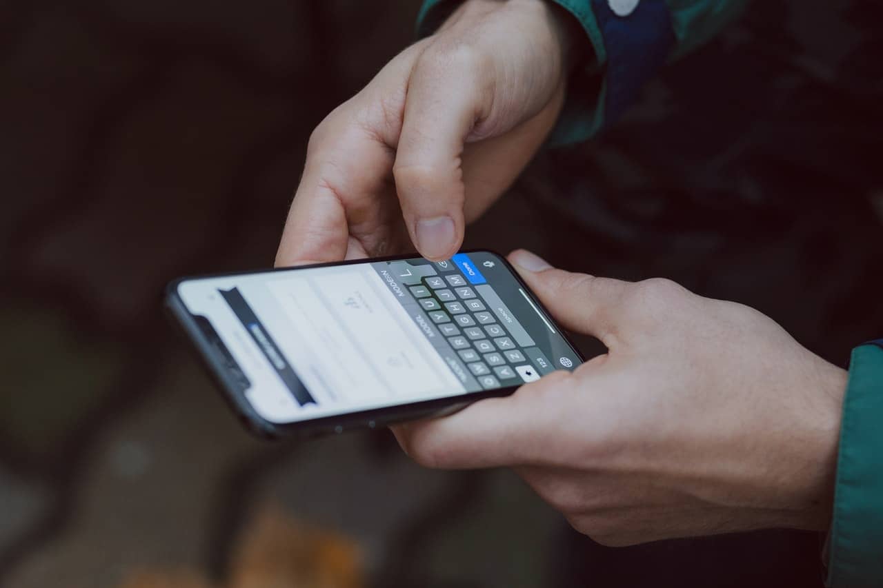 escribir en el teléfono