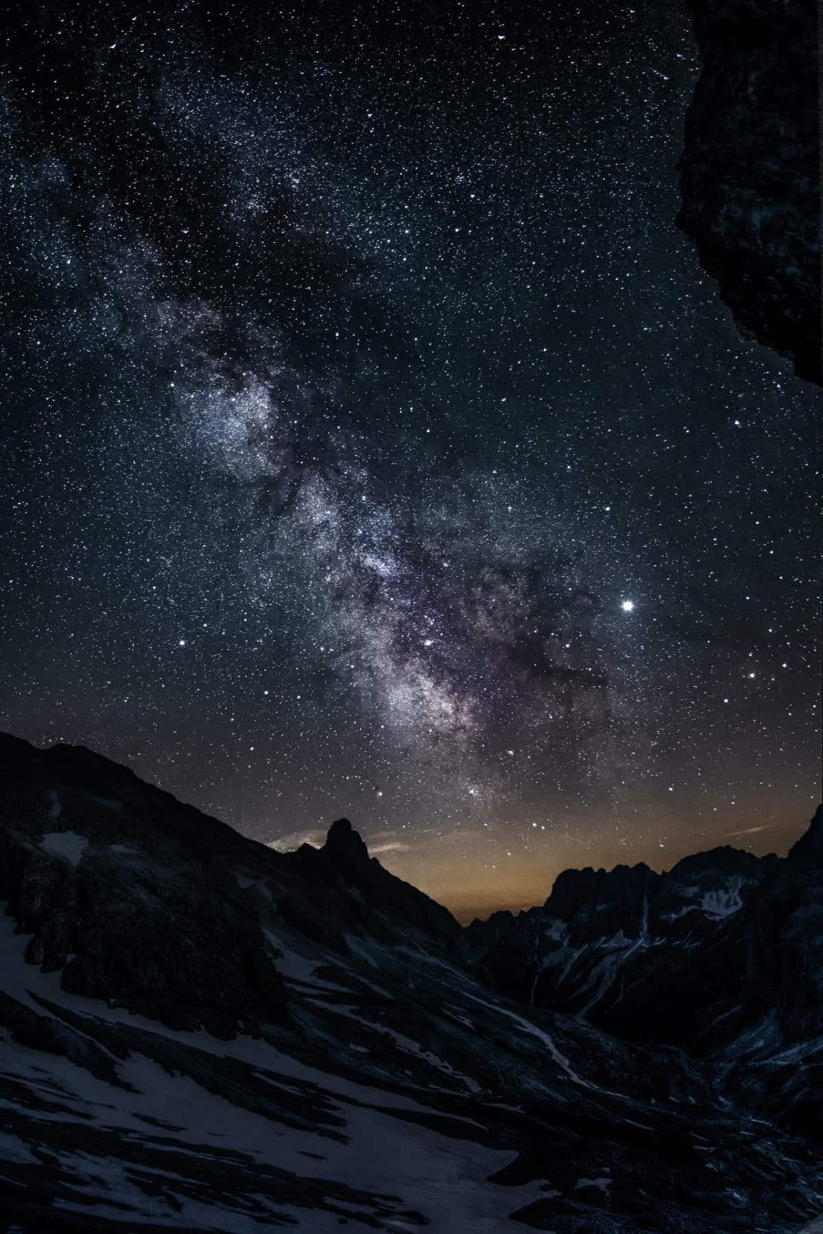 Milky Way in the mountains