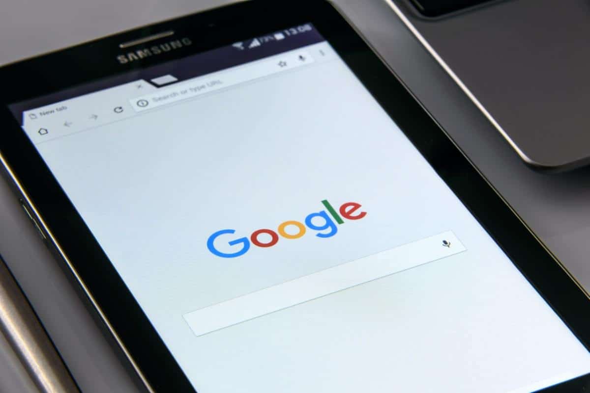 Búsqueda de Google en Tablet
