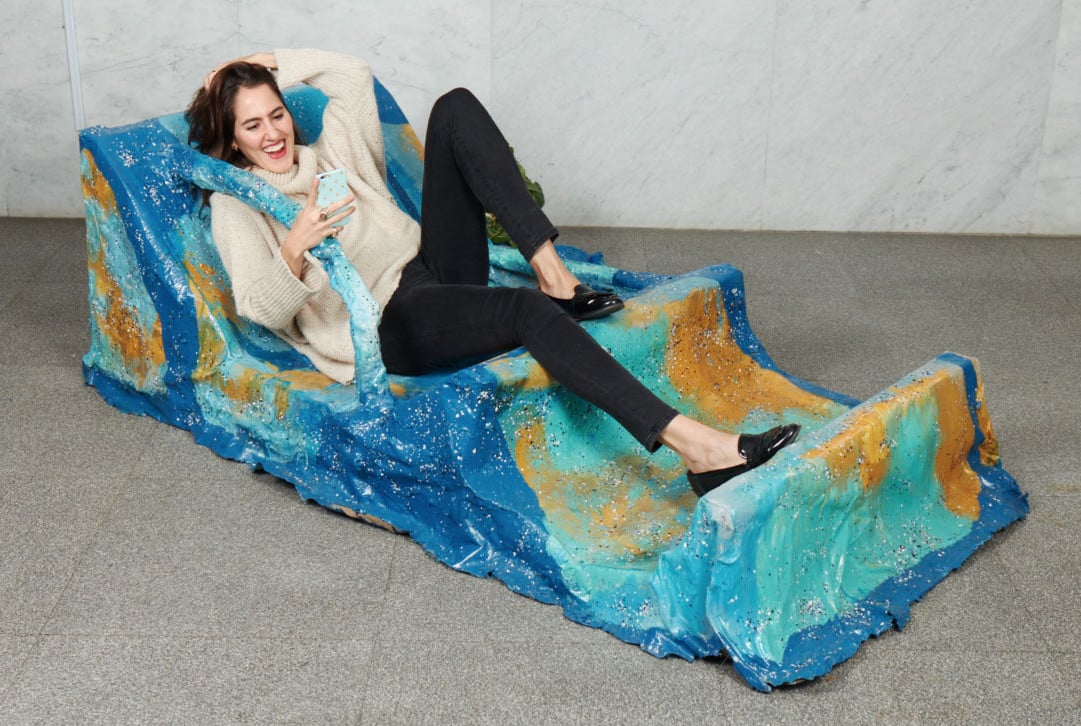 Jillian Mayer: ‘Slumpie’ Furniture Designs for Smartphone Back and Neck Pain