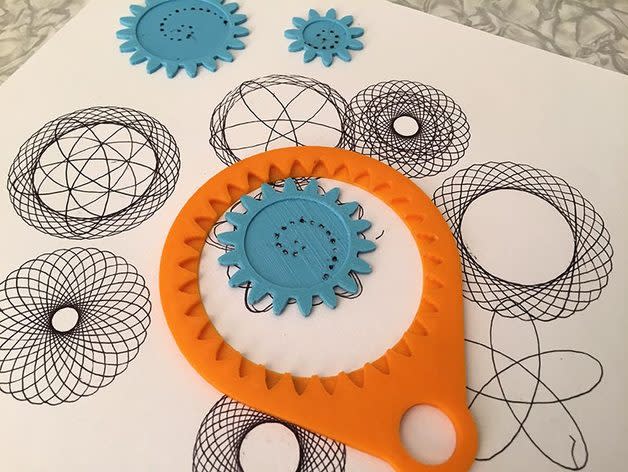 3D Printed Circle Template Drawing Tool 