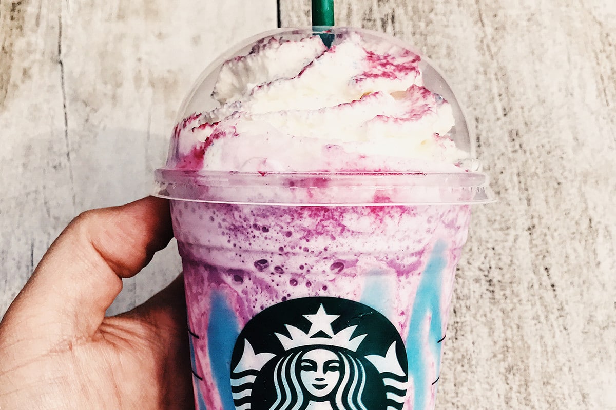 Como fotografar o novo Frapp de Unicórnio da Starbucks para o Instagram