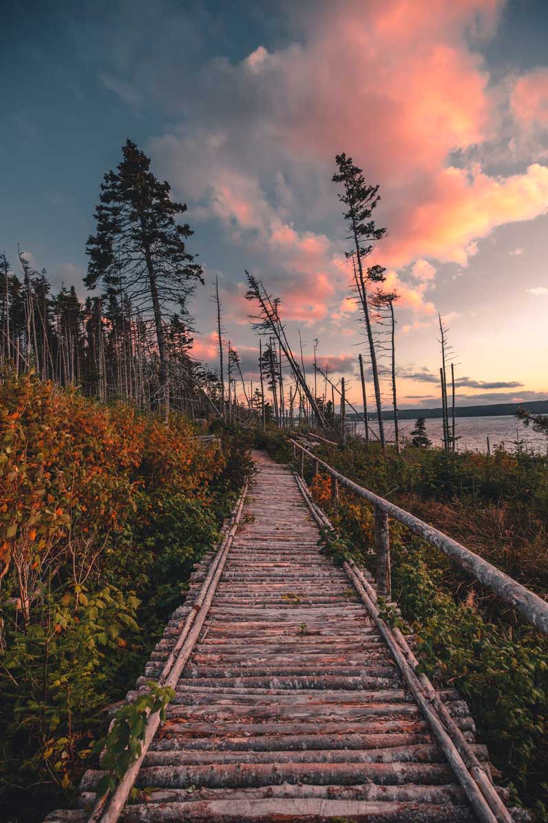 Pôr do sol em Newfoundland