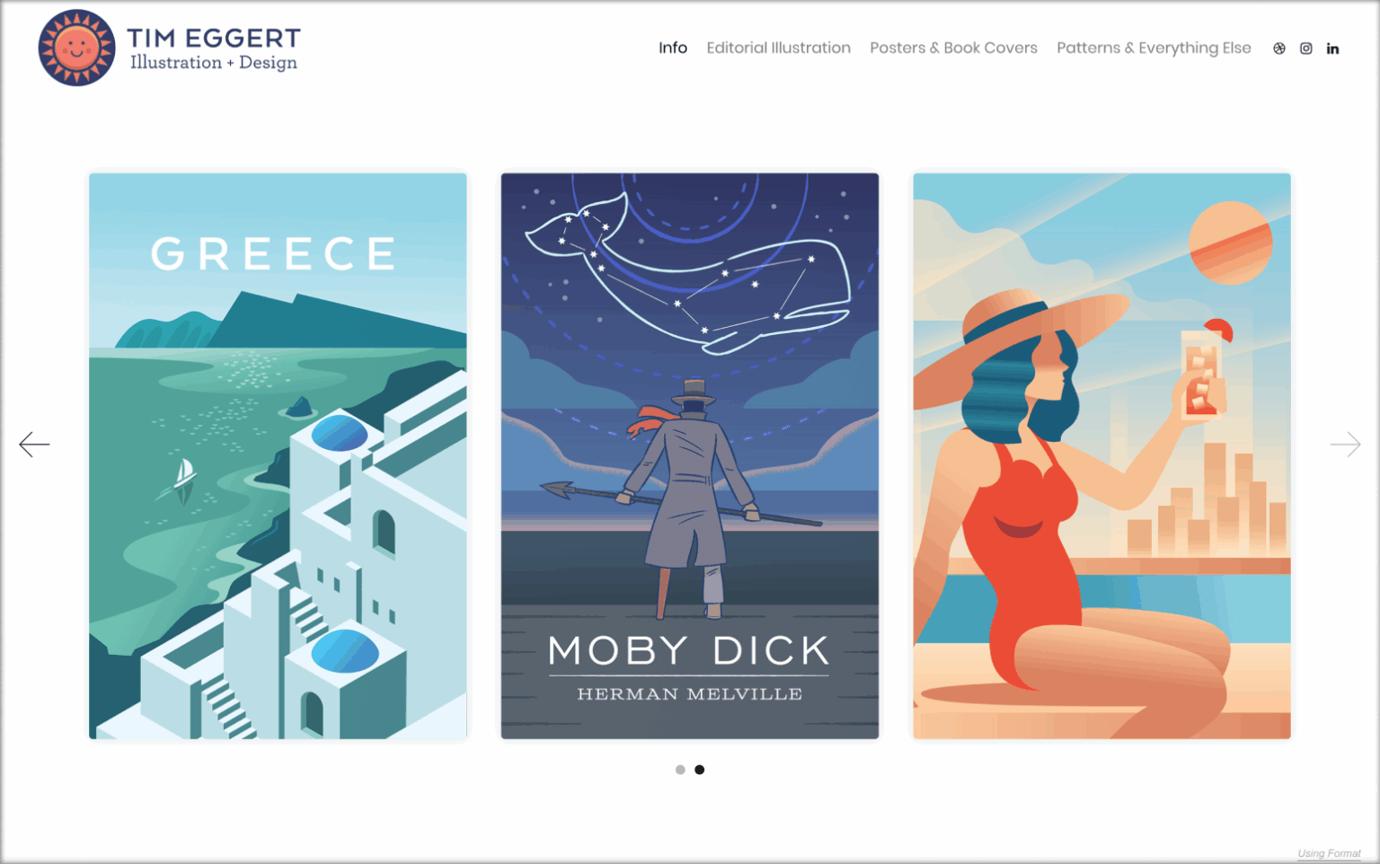 Portfolio Solution for Designers and Illustrators - Format